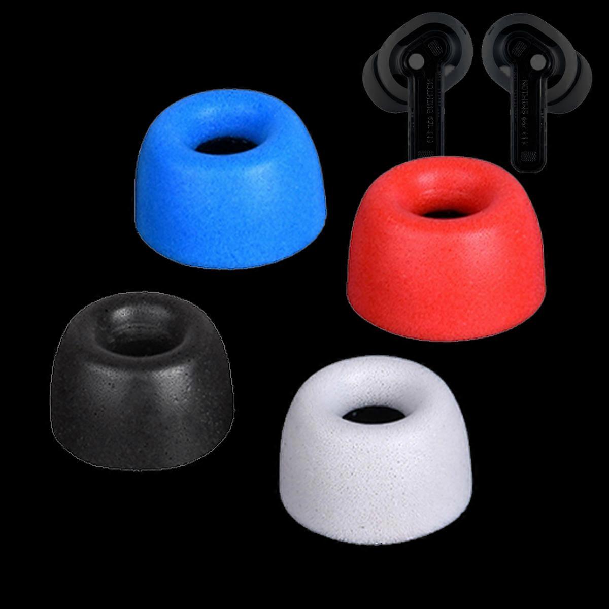 Fsw 6pcs Memory Form Ear Tips For Nothing Ear (1) Tws Eartips Ture Wireless Earbuds Tips For Nothing Ear1 Soundproof Noise Canceling