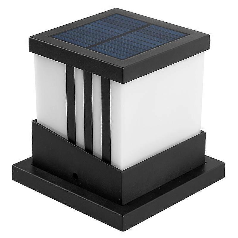 Solar Column Head Light Wall Light 16LED Waterproof Garden Light