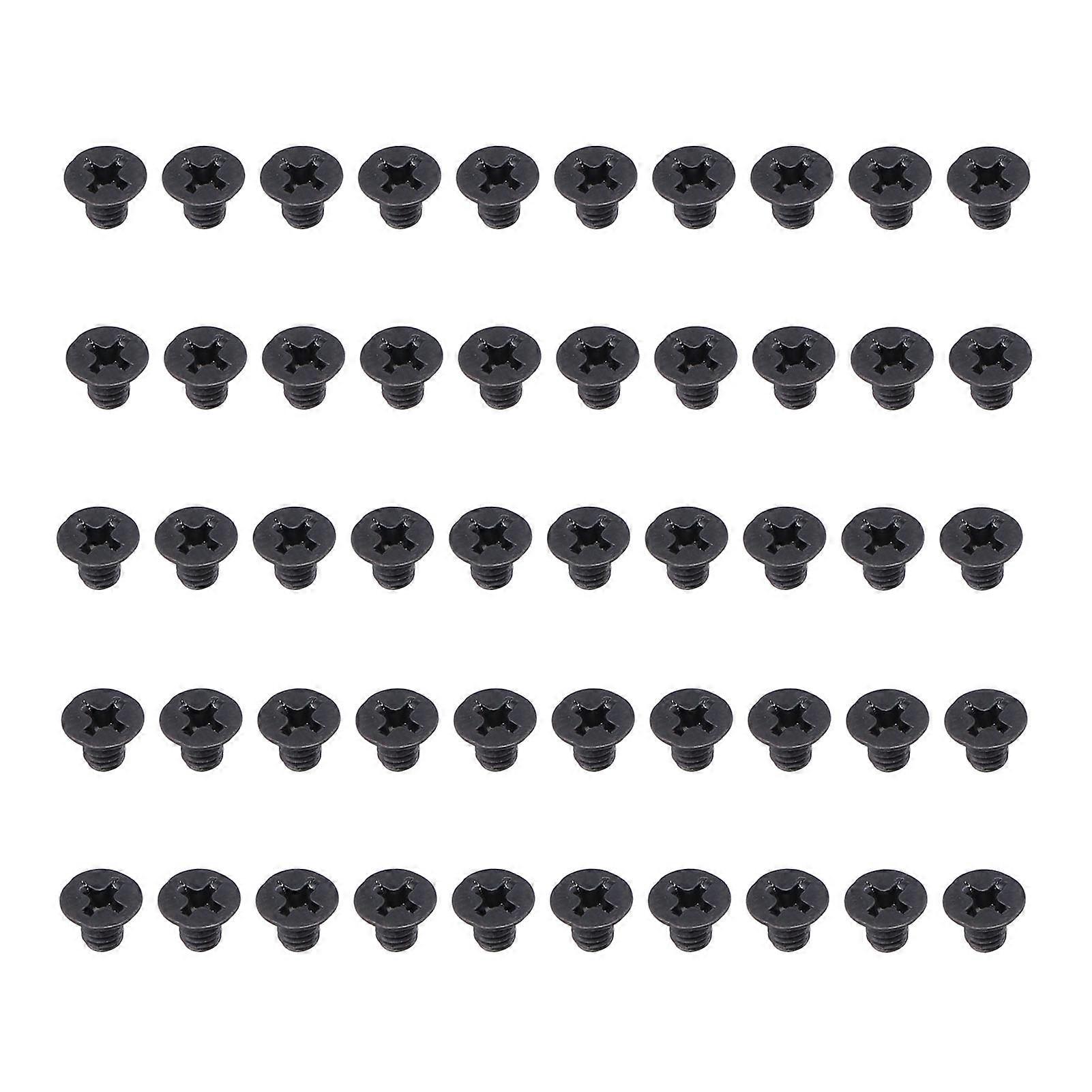 50Pcs Countersunk Screw Flat Cross M4 A2?70 Connection Part for Repair MaintenanceM4x6