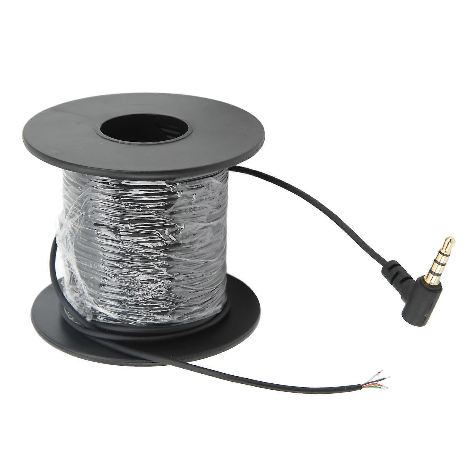 釣りカメラケーブルHD伝送魚群探知機ケーブル、釣りアクセサリー用3.5mmヘッドフォンプラグ付き0.07インチ30m / 98.4ft YEMAA