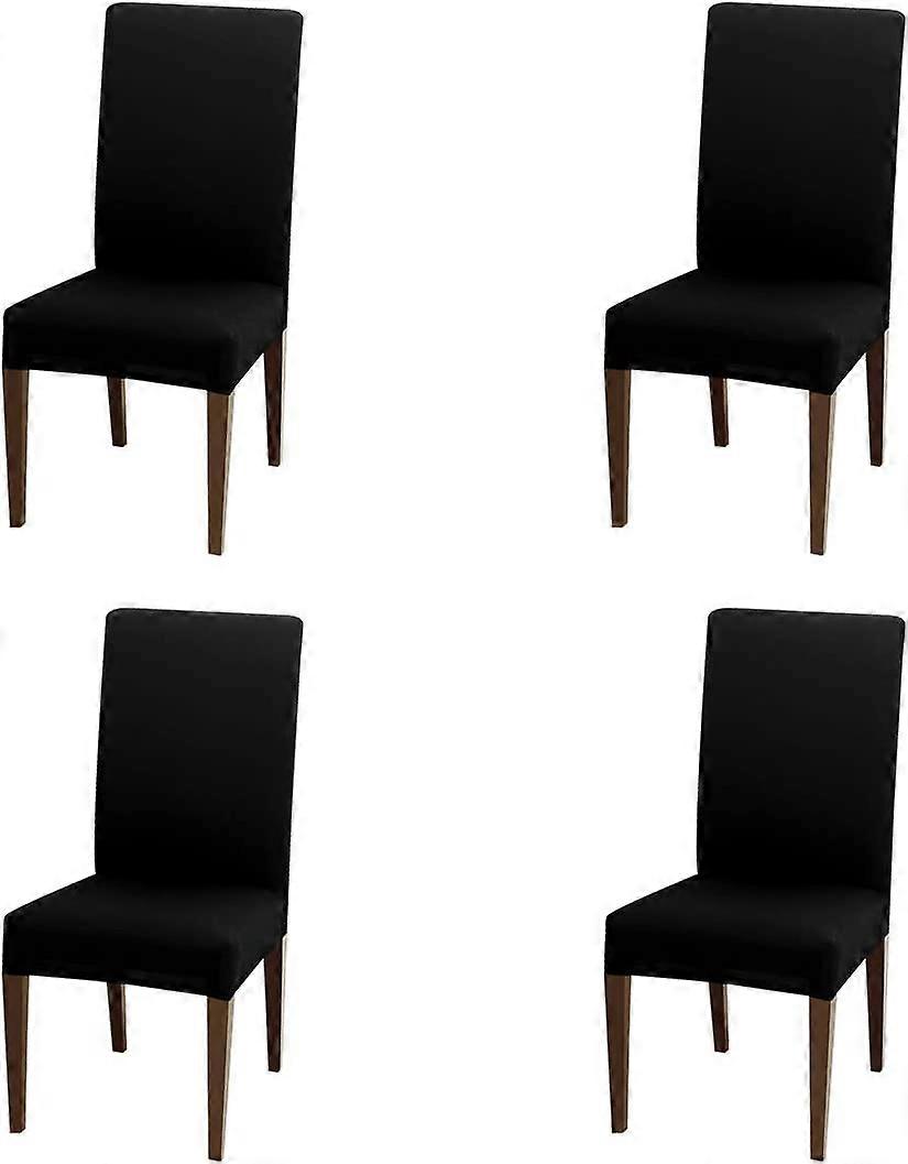 4st högsträckt avtagbart stolsskydd (svart)