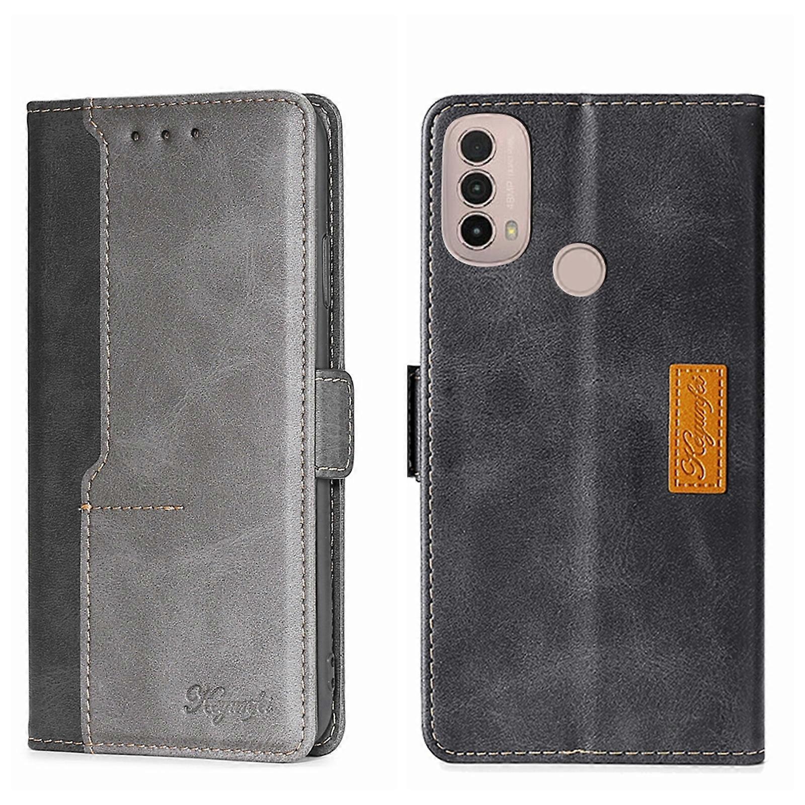 Etui en cuir pour Motorola Moto E40