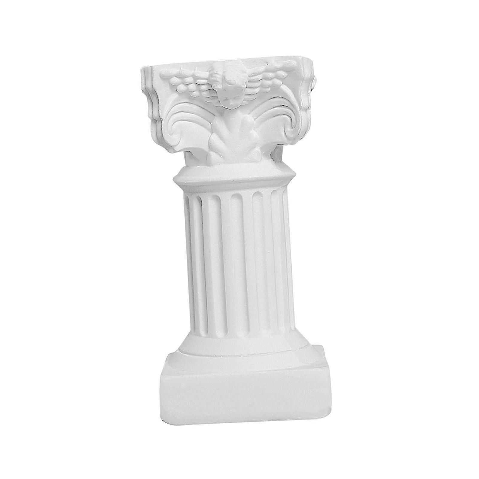 Colonne Greche Colonna Portacandele Ufficio Desktop Decor Classico Statua Greca bianco