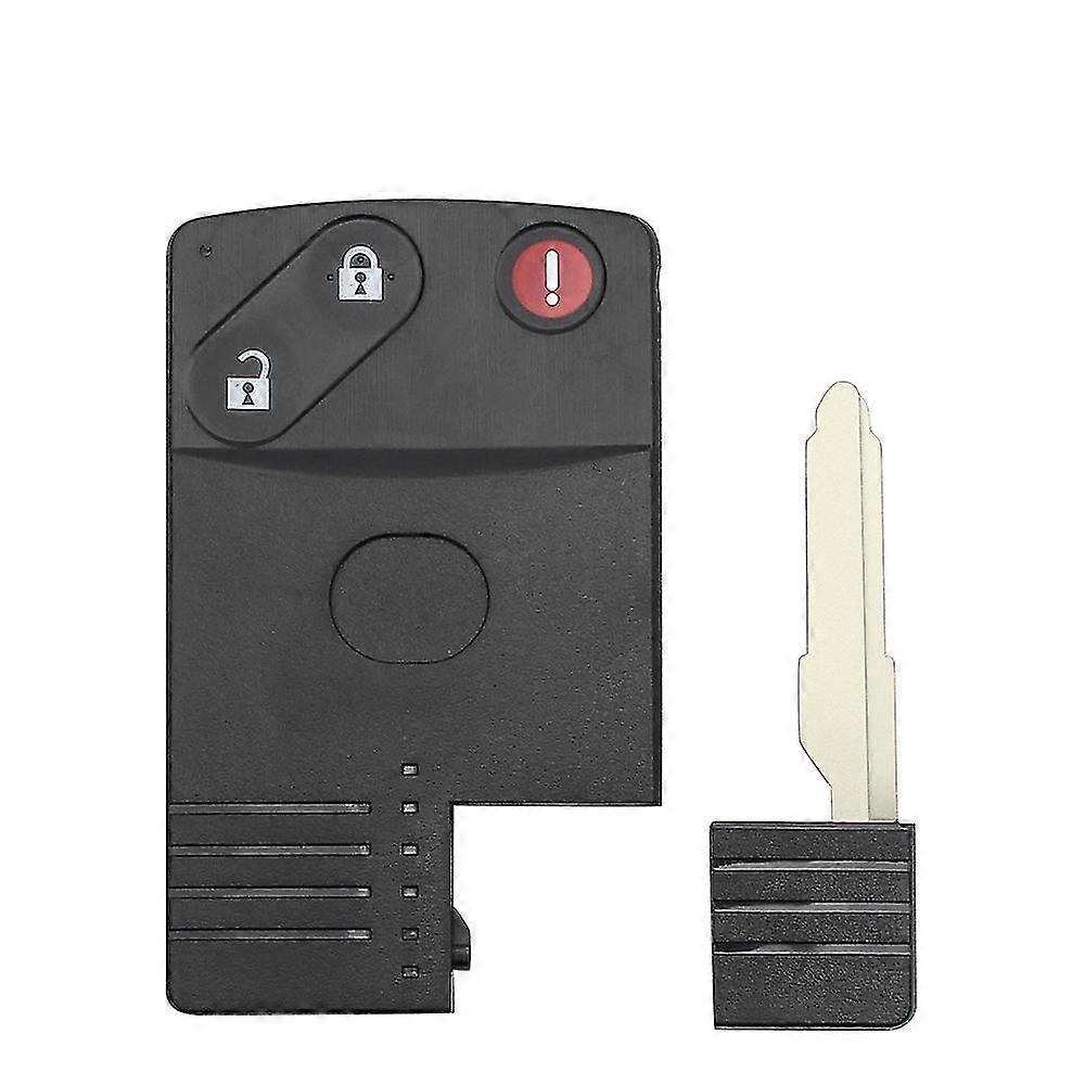 2/3/4 Buttons For Mazda 5 6 Cx-7 Cx-9 Rx8 Miata Mx5 Replacement Smart Card Remote Key Shell Fob Uncut Insert Blade
