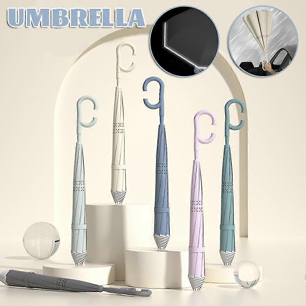 Reverse Folding Umbrellas For Car Use Double Layer Waterproof C-shape Handle Umbrellas For Outdoor
