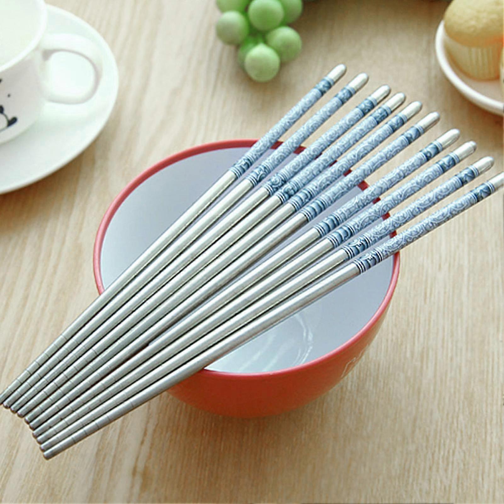 5 Pairs Noodles Chopsticks Cooking Chopsticks for Home