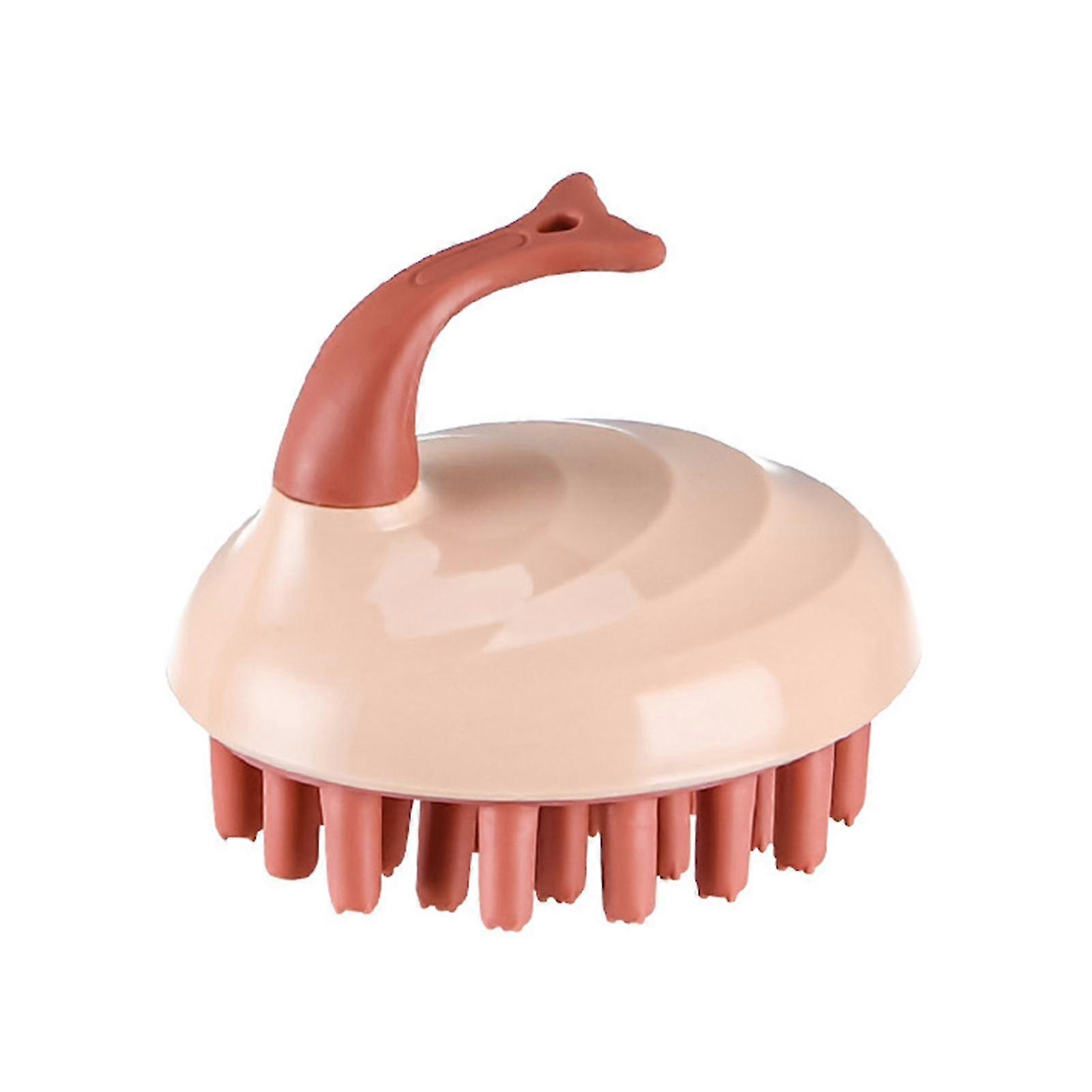 silicone hair scalp massager brush wet dry scalp exfoliator with soft silicone bristles for women men kids all hair types
