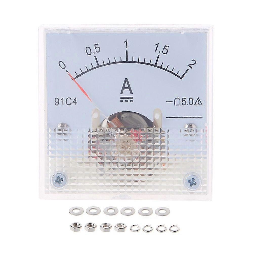 91C4 Ammeter Head 0-1A 2A 3A 5A 10A 300mA 500mA DC Amp Meters Analog Panel Meter Measuring Tool Ammeter