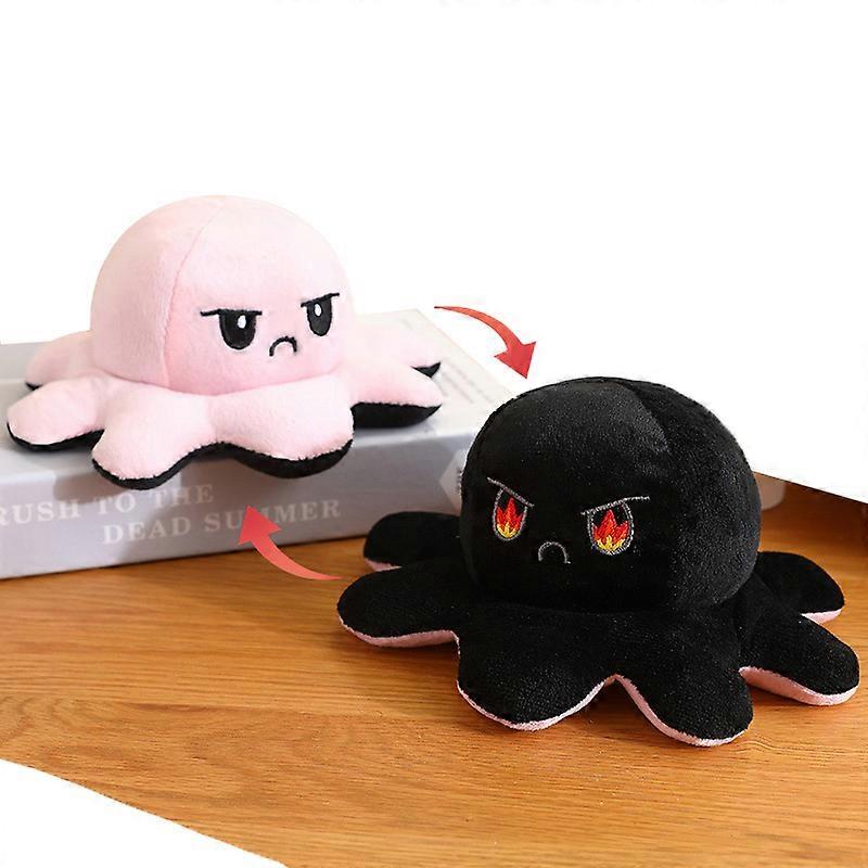 20cm Reversible Angry Octopus Plush - Cute Stuffed Animals - Plush Angry Octopus Plush Reversible Plush Toy - Cute Stuffed Animals