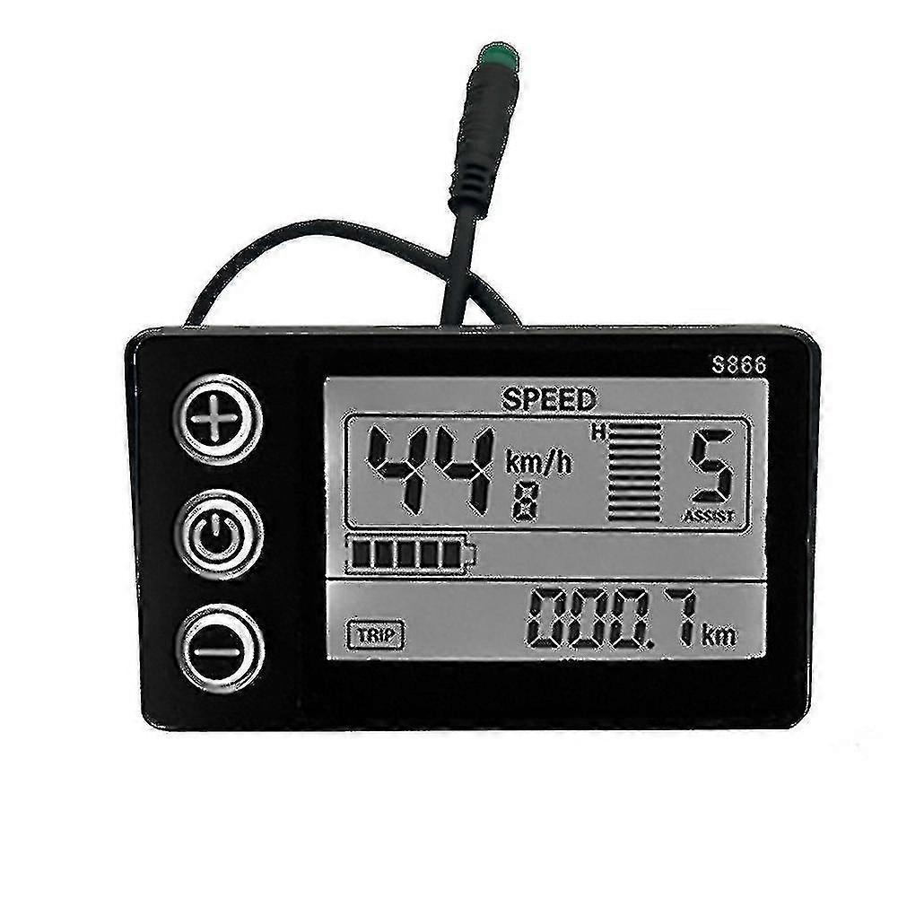 Electric Bicycle Display Lcd Display S866 Controller Panel Dashboard-subaoe