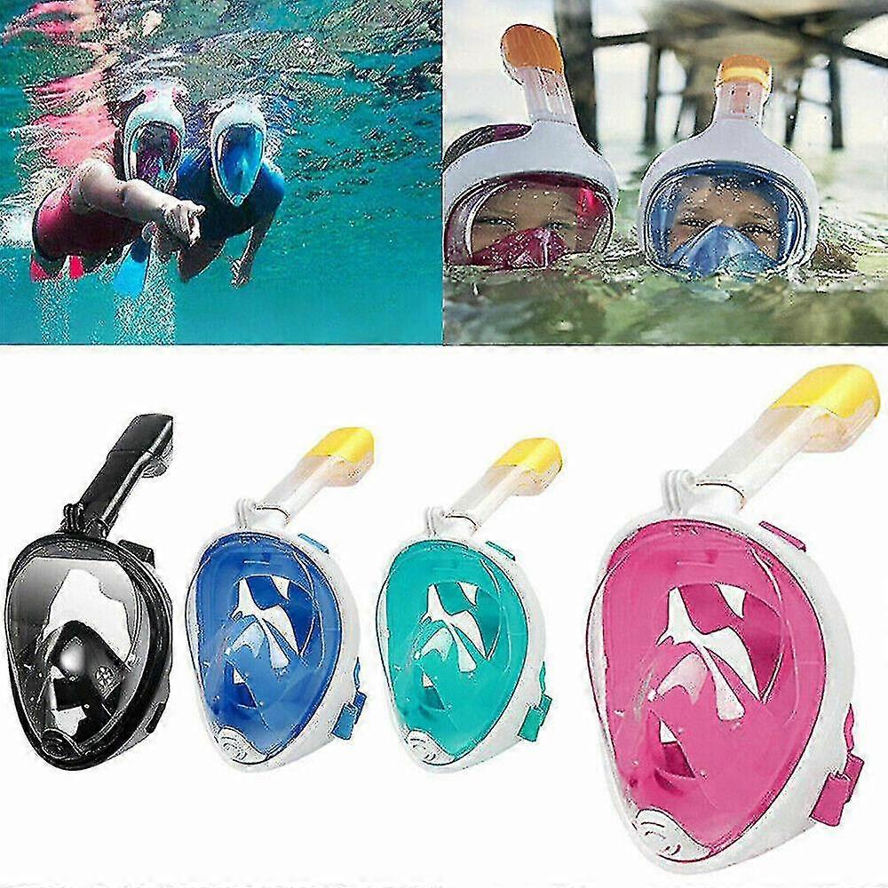 Snorkel Mask Anti Fog Full Face Swimming Diving Scuba Goggle Mask For Adult Kids