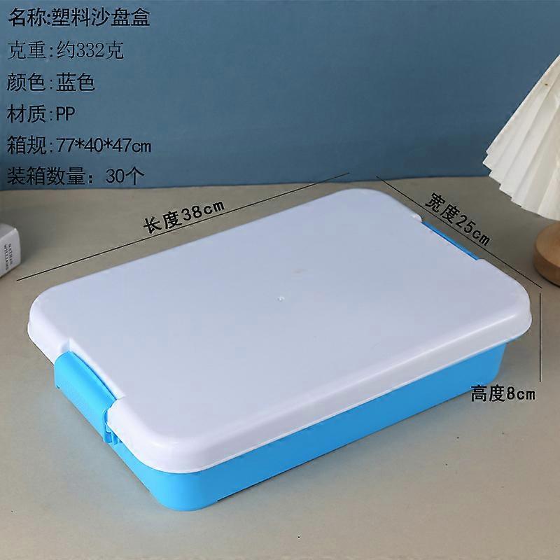 Empty Sandbox Sand Tray with Lid Portable Sandbox Small Toy Storage Box Plastic Sandbox Outdoor Activities Sandbox Plaything Box