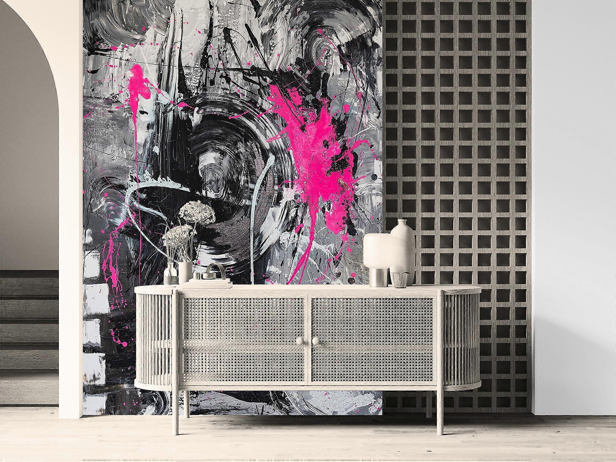 Pink Harmony Burst Wall Mural
