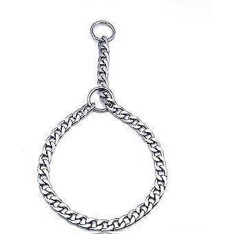 Iron Dog Collar Metal Chain Adjustable Large Pet Training Collar Pet Collar Does Not Strangle The Neck 3mm * 55cm