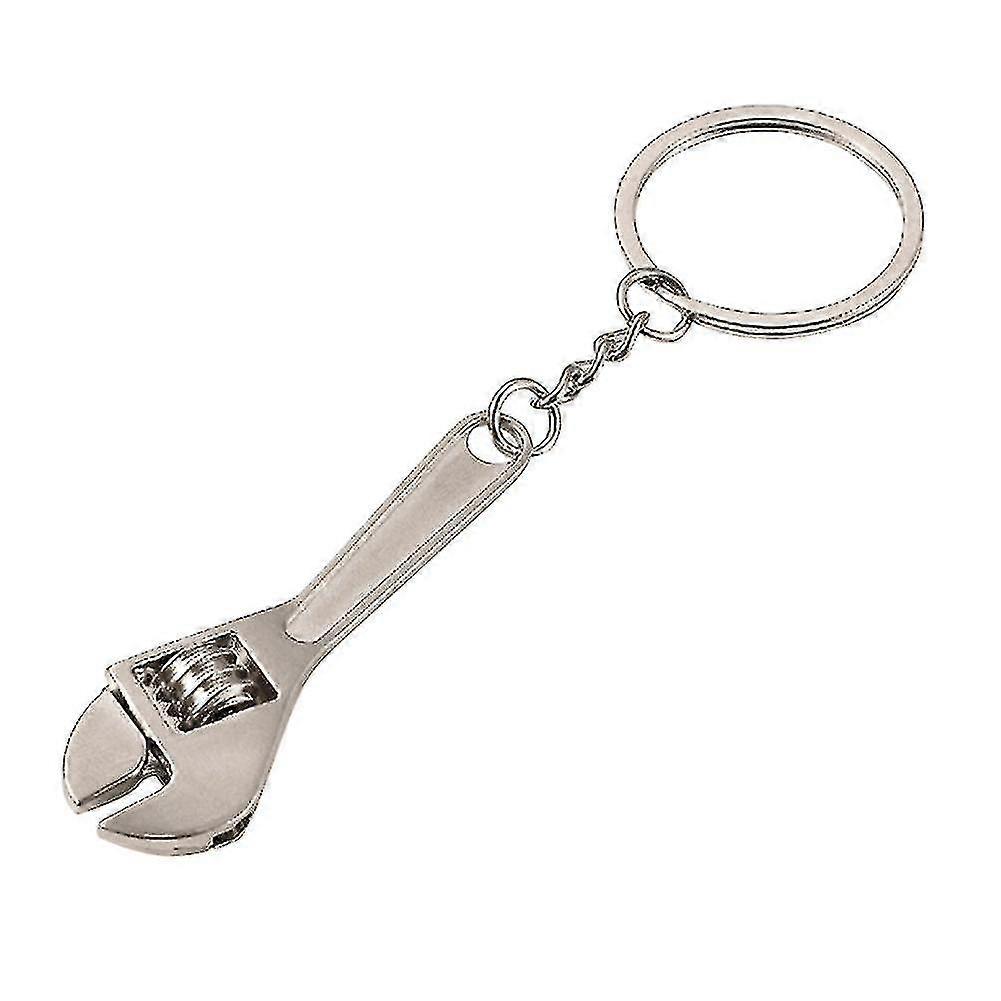 Mini Metal Adjustable Tool Wrench Spanner Key Chain Ring Keyring Gift
