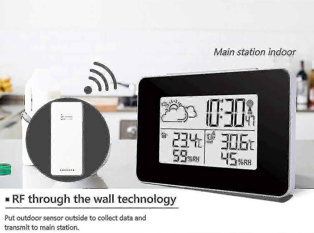 Wireless Digital Weather Station - Black