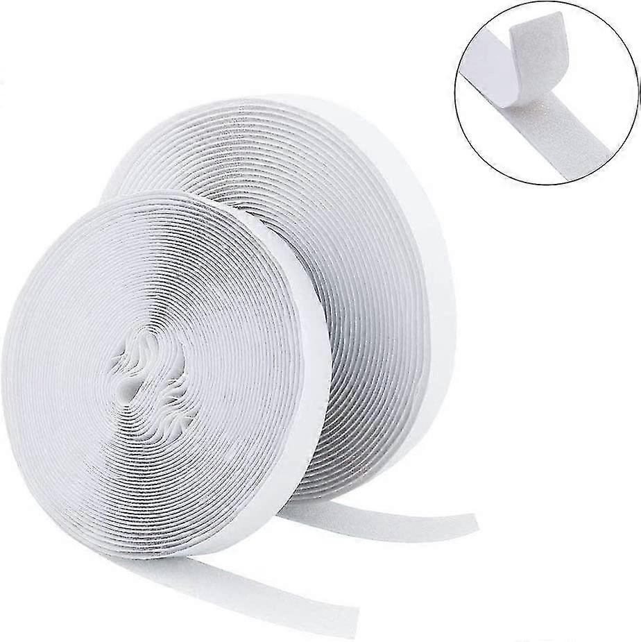 Klettband Selbstklebend 25m Extra Stark,doppelseitig Klebende Mit Klettverschlus