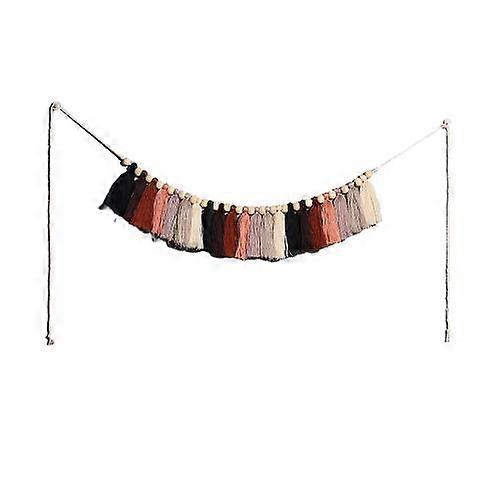 10x210cm Nordic Macrame Duhové lano Tkané střapce Zeď Závěsná tapiserie Dětské Dekodéro