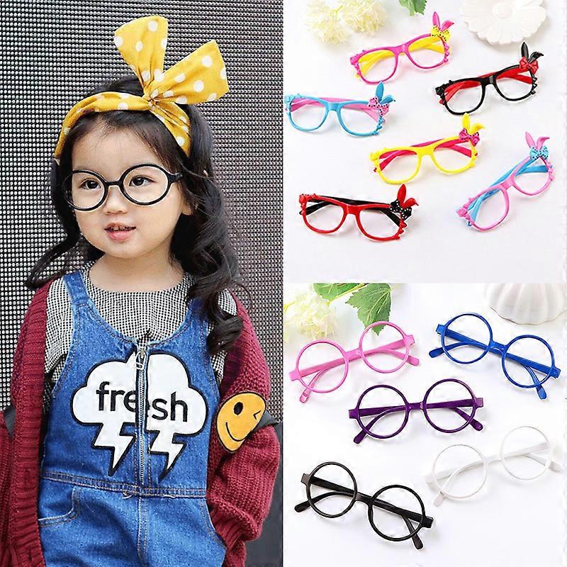 子供用メガネ子供用男の子女の子スタイリッシュでかわいいフレームレンズなし、11個