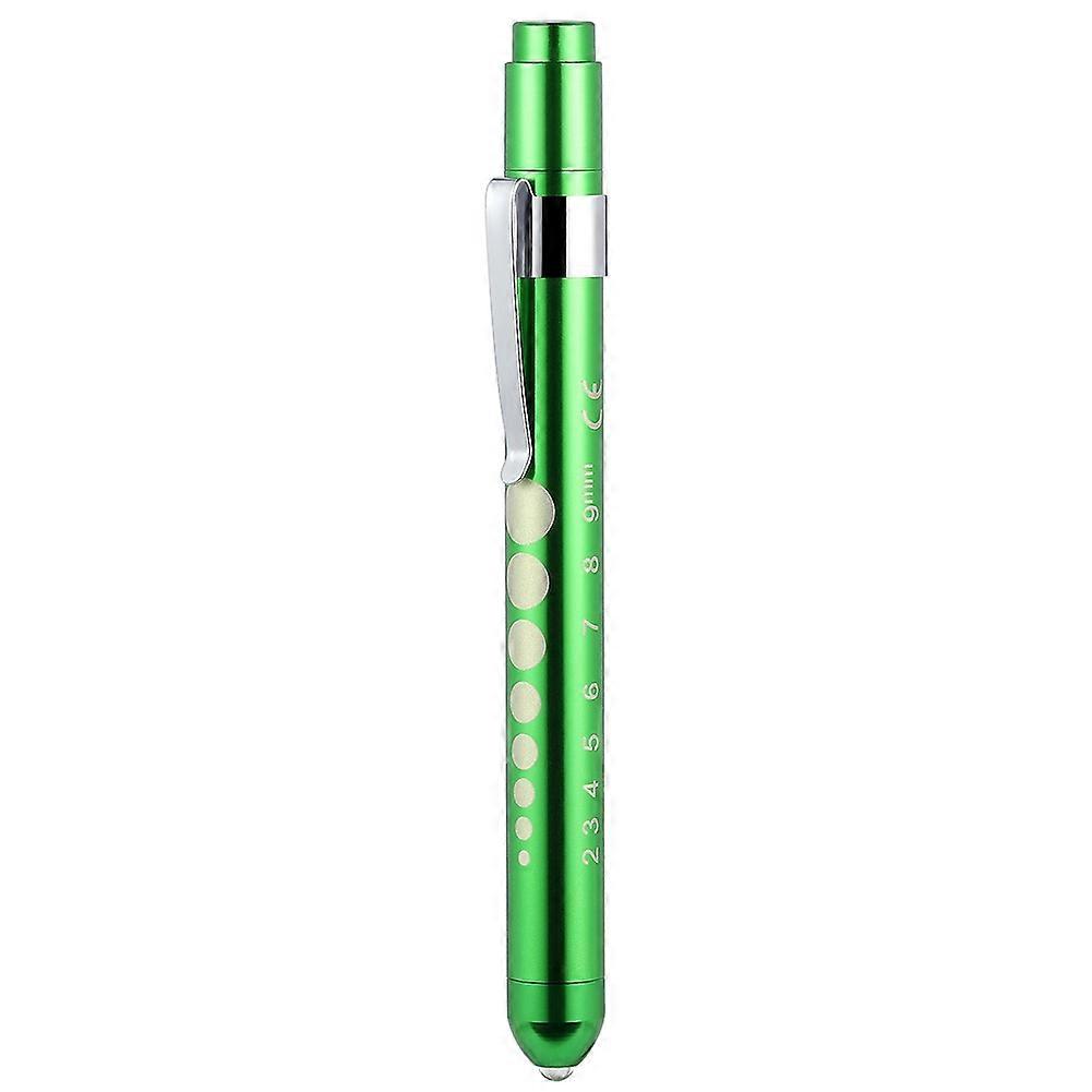 Portable Medical First Aid LED Pen Light Flashlight Torch Lamp with Pupil Gauge KAESI