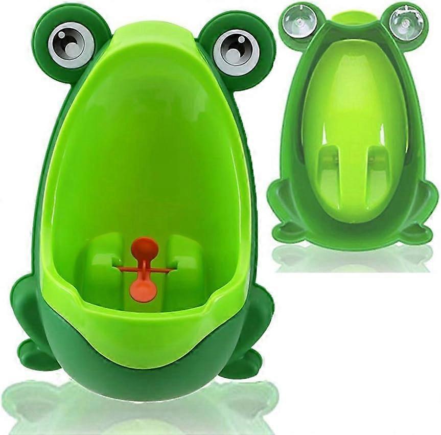 Children's Urinal, Child Urinal Frog Wall-Mounted Child Urinal Suitable for Children's Potty Training in the Bathroomgreen1