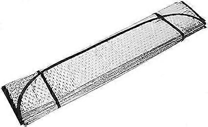 Universal Car Front Sunshade 130 x 60 cm Foldable with 2 Suction Cups and 2 Straps