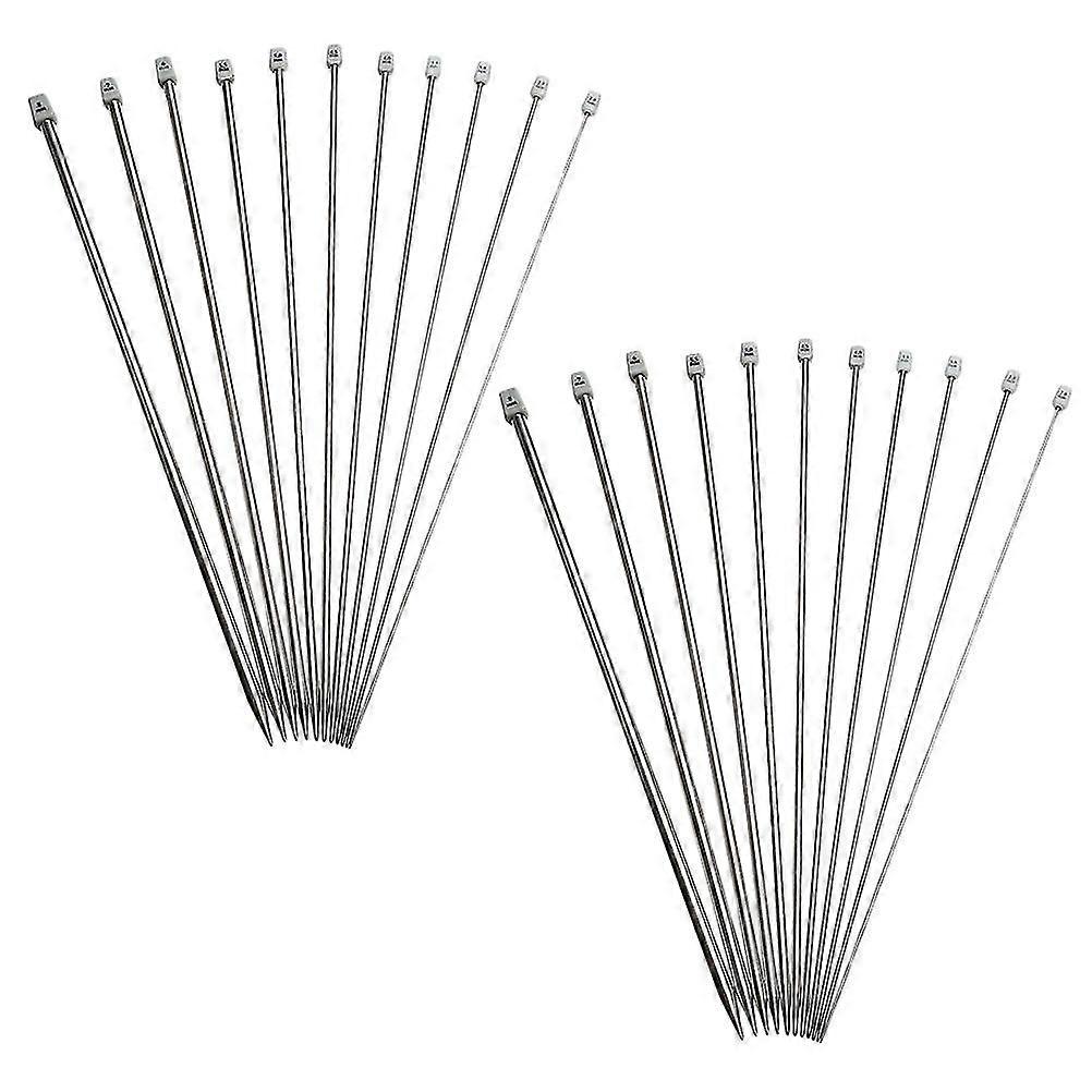 22 Pcs Braiding Tool Stainless Steel Yarn Knitting Needles Crochet Knitting Needles Knitting Pin