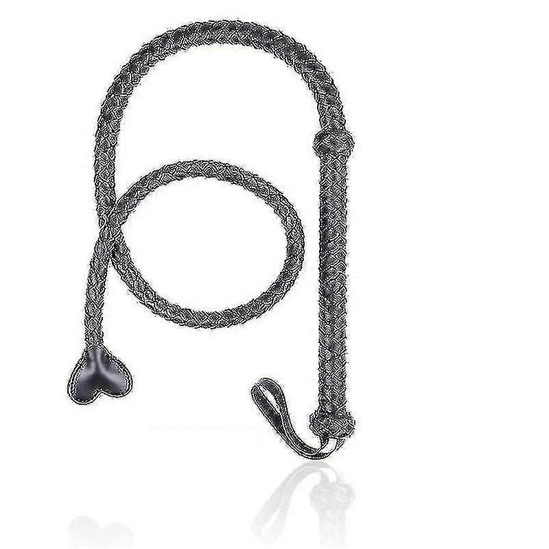 Real Cowhide Bullwhip Horse (black)