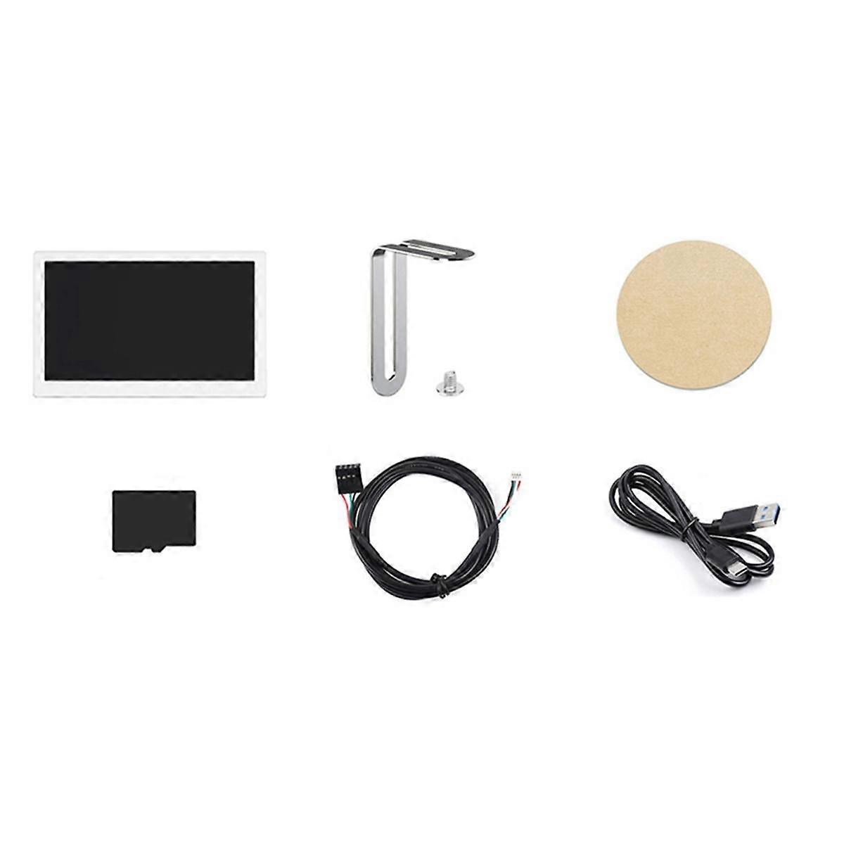 7 Inch IPS Display USB Chassis Secondary Screen RGB Atmosphere Screen 800X480 with Sound Pickup Fun