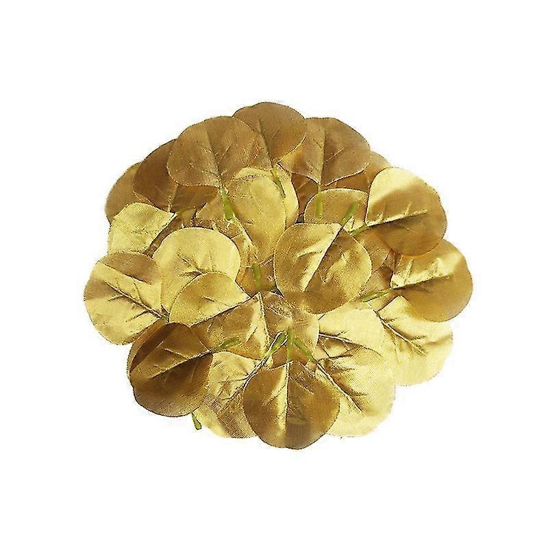 400 Pieces Artificial Eucalyptus Leaves Decorations Bouquet Party Table Decorgold