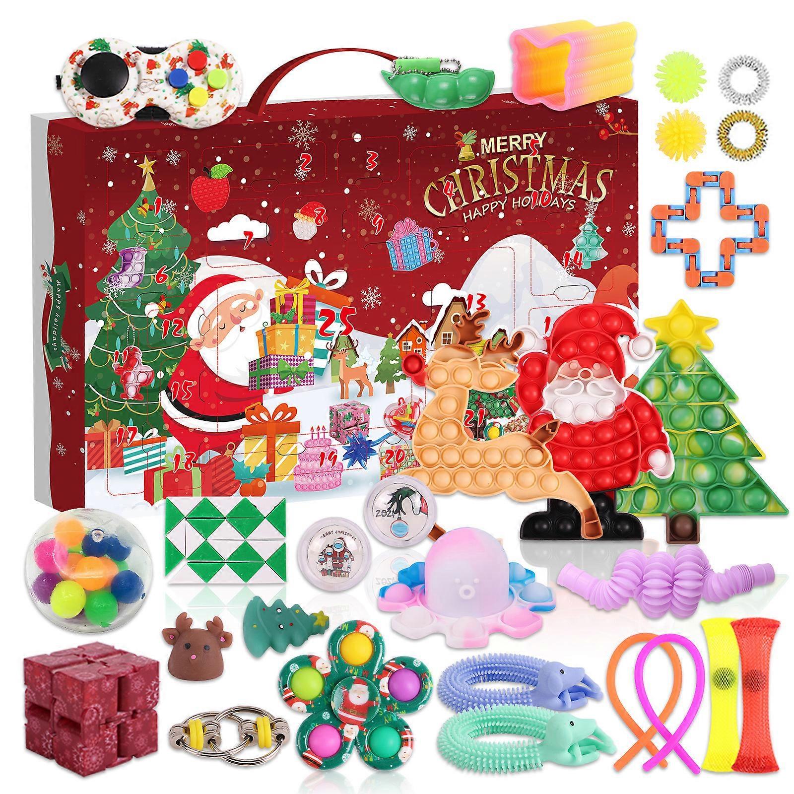 Hot Decompresie De Crăciun Countdown Calendar Blind Box Set pentru copii cadou de Crăciun