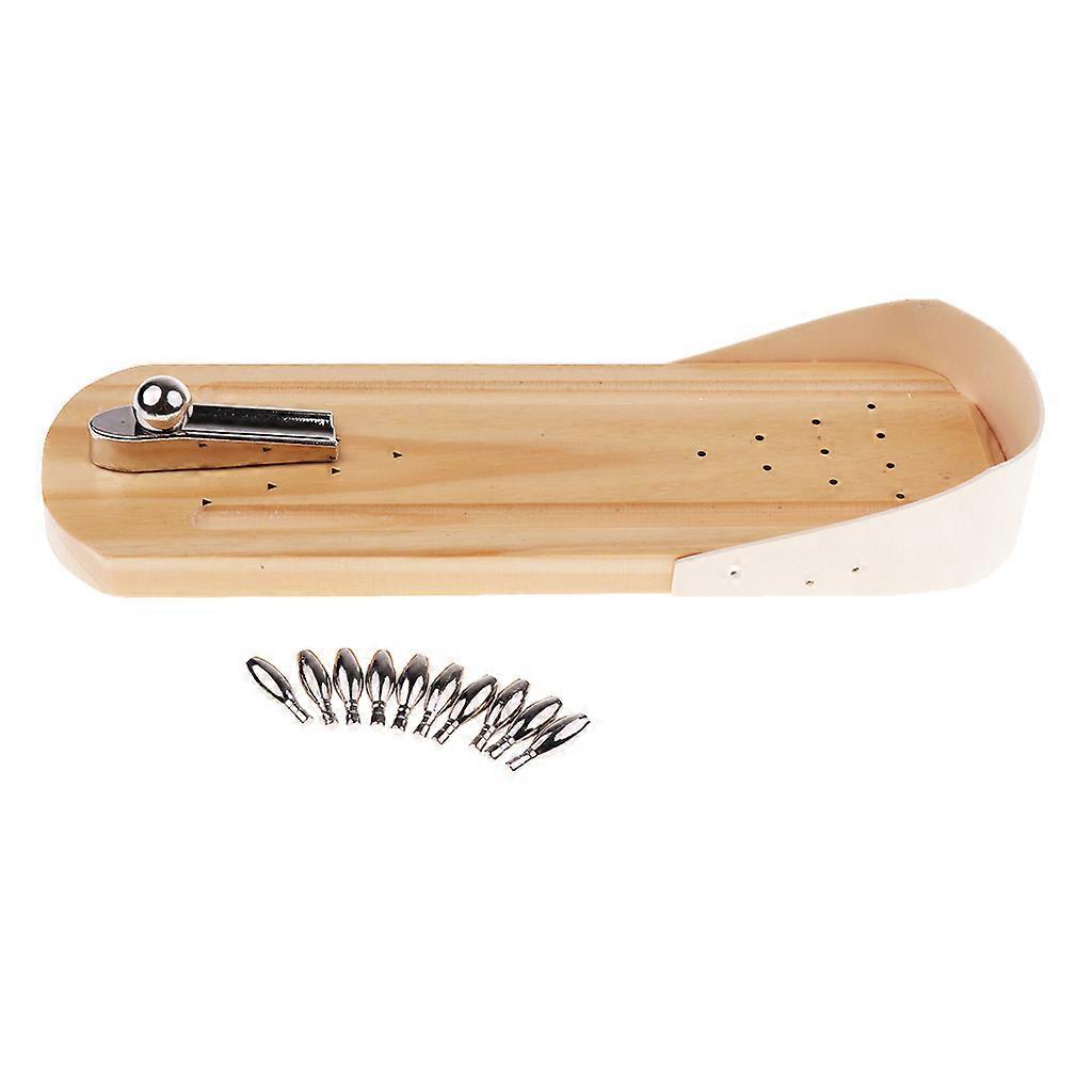 Wooden Mini Bowling Game Set with Lane