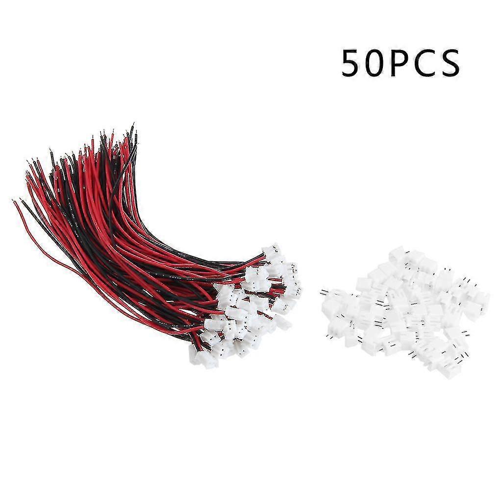 50 sets Mini Micro Jst 2.0 Ph 2 Pin Conector Enchufe con cables Cables 15cm / 5.9in