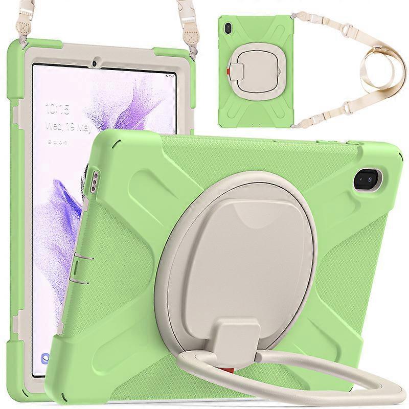 Compatible Samsung Tab Heavy Sturdy Shockproof Kids Case with Screen Protector, Case with 360 Rotating Stand and Carrying Strap for Compatible Samsung