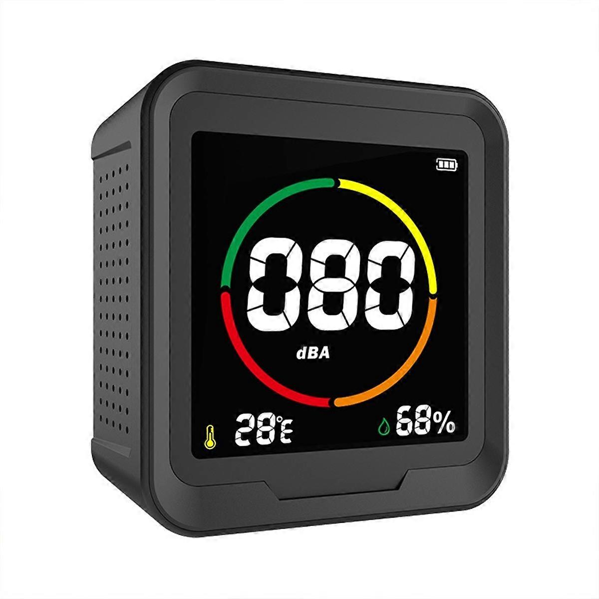 Decibel Meter,Range Sound Level Meter,Portable Decibel Monitor with LED Display Noise, Temp&Humidity,Sound Decibel Meter