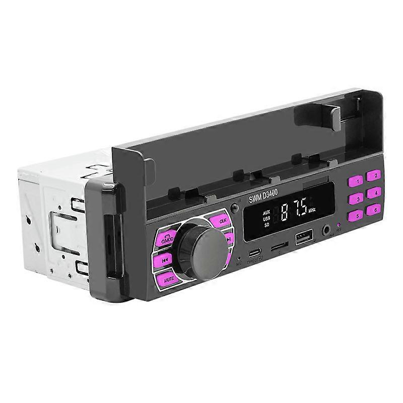 Universal 1 Din Car Radio Car Stereo Player MP3 Player Bluetooth Handsfree A2DP audio playback Audio System Host Colorful Lights