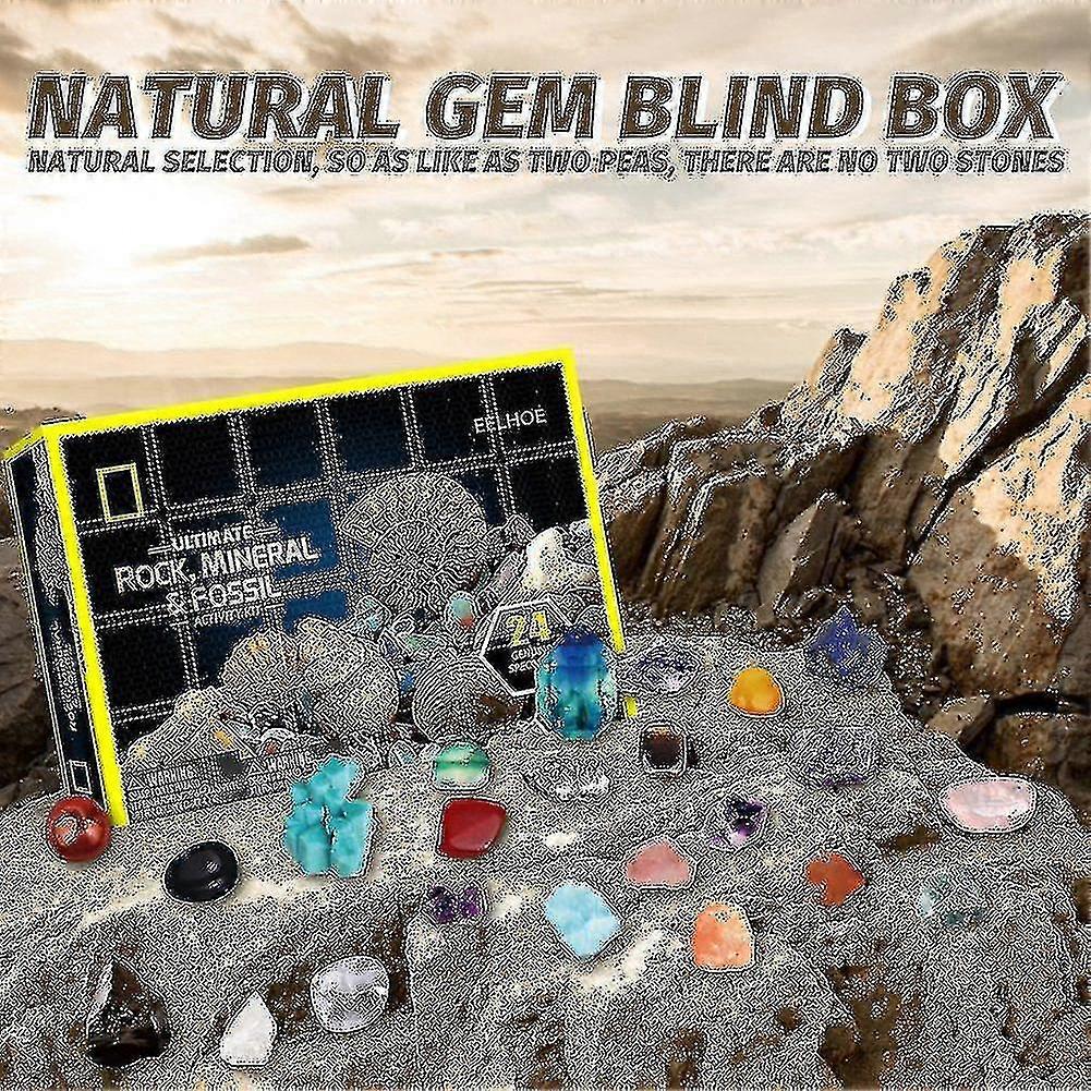 Healing Crystal Advent Calendar - Advent Calendar With Christmas-themed Crystals