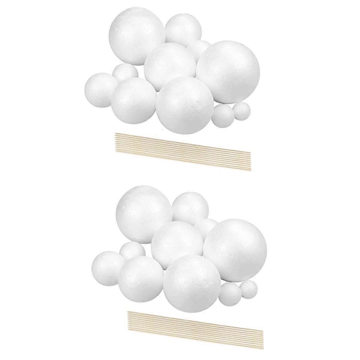 Solar System Project Kit, Planet Model Crafts 28 Mixed Sized Polystyrene Spheres Balls for School Science Projects