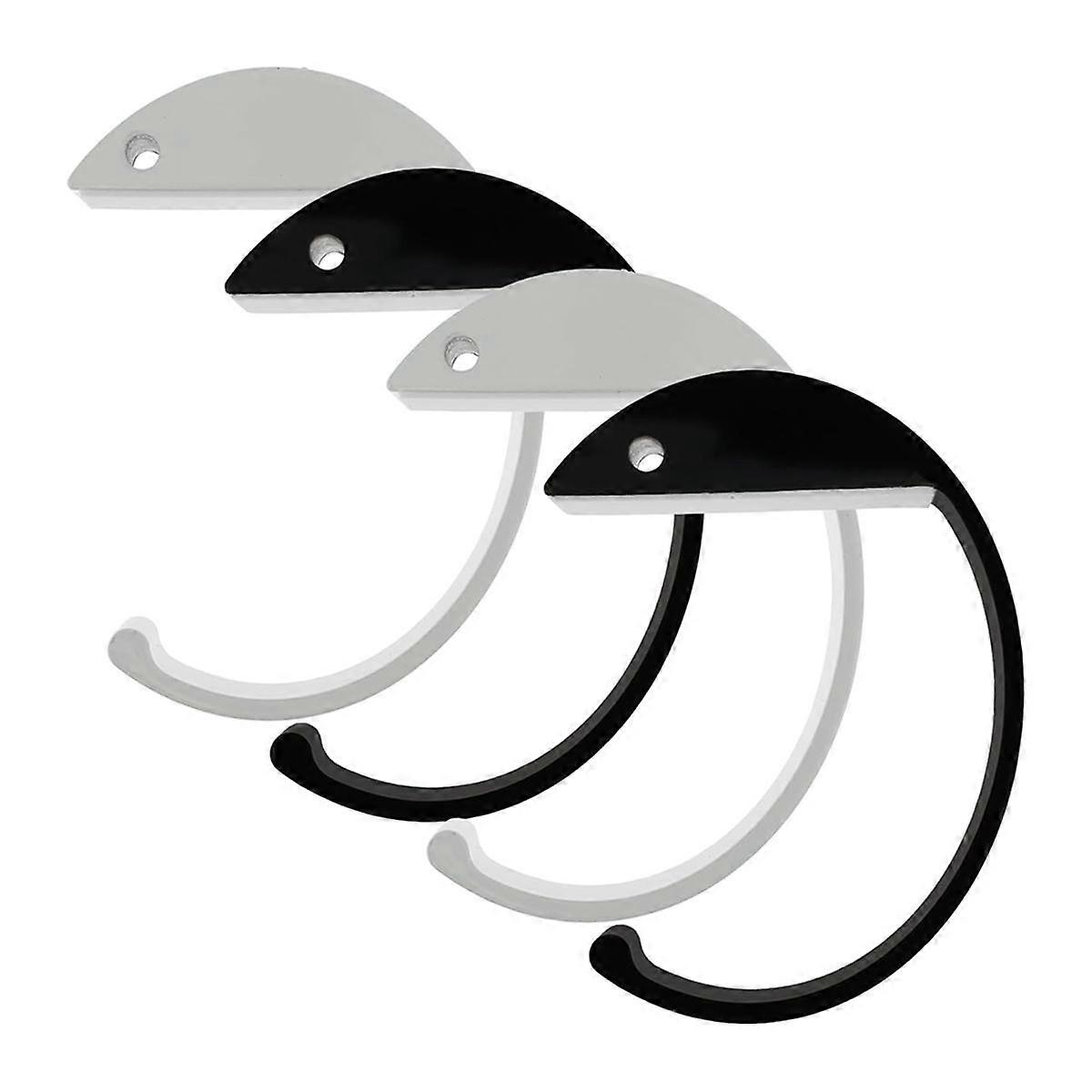 Purse Hook for Table 4 Pcs C-Style Aluminum Alloy Bag Hanger Desk Purse Table Hook Anti-Slip Under Desk Backpack Hook
