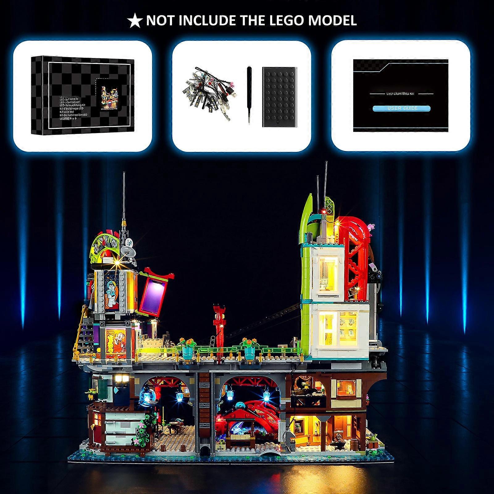 LED Light Kit for 71799 City Markets Building Blocks Set (NOT Include the Model) Bricks Toys for Children