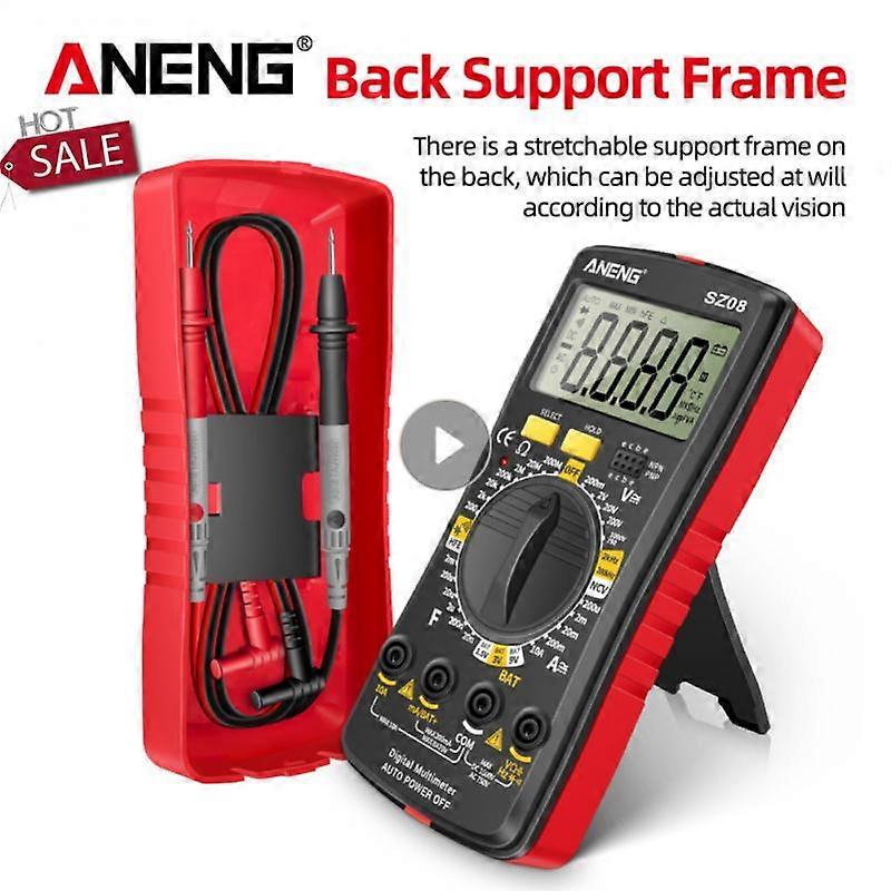 ANENG SZ08 Digital Multimeter Ultra-thin Storage Professional Multimetro Auto Voltmeter AC DC 220V Resistance Handhold Testers