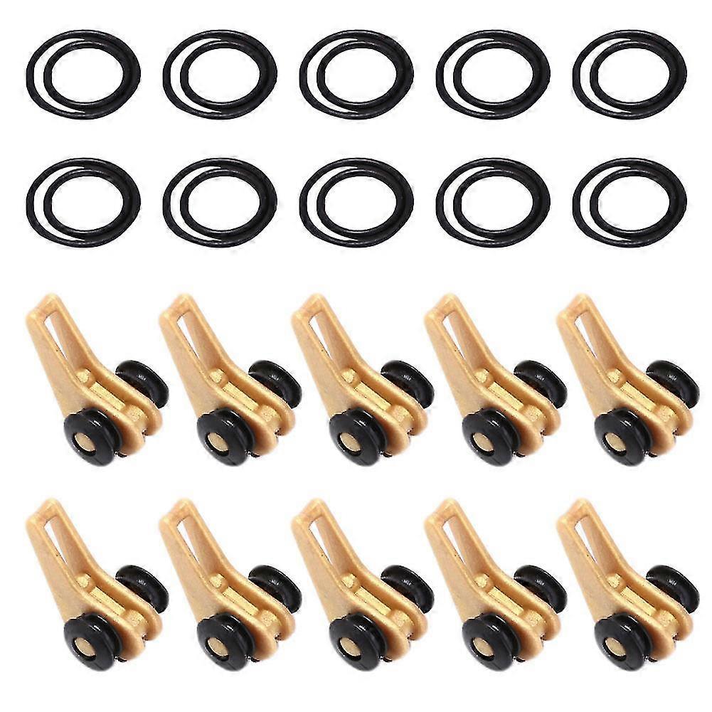 Golden 10 Set Verstellbare Angelrute Köder Köder Jig Halter