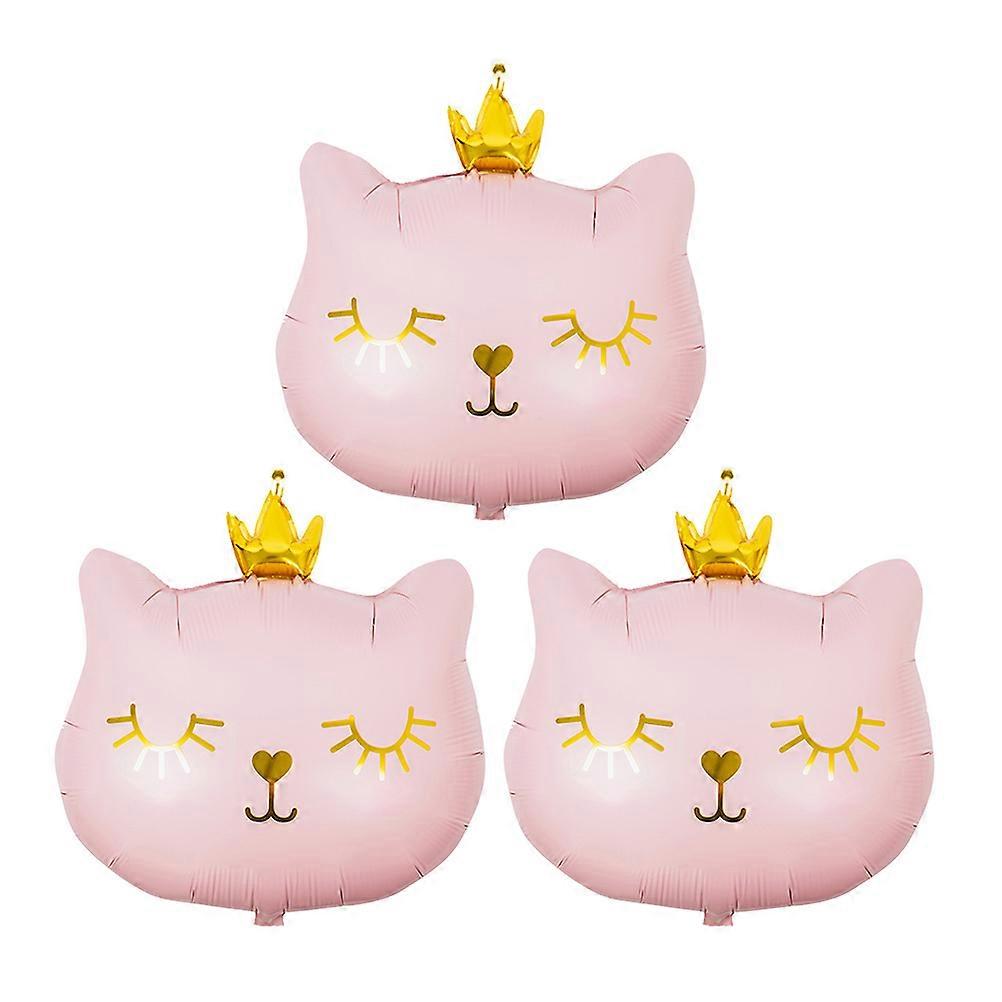 3 PC 풍선 블랙 새해 파티 풍선 새끼 고양이 풍선 고양이 마일라 풍선 베이비 샤워 풍선