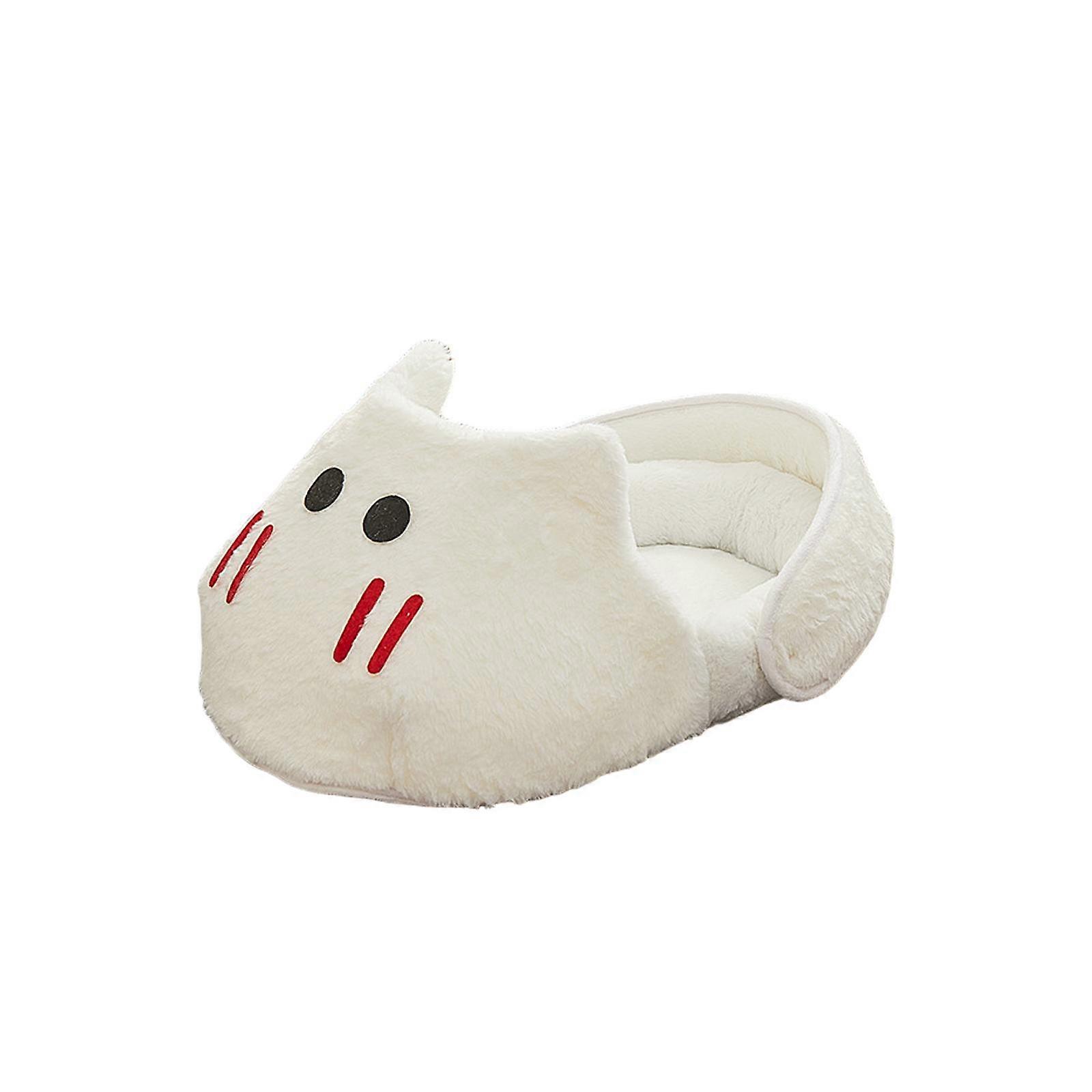 Slipper Cat Bed Winter Warmth Kitten Bed Trendy Comfortable Pet Sleeping Bed S