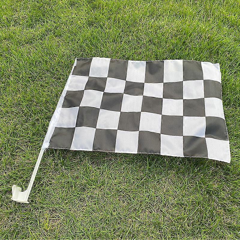 Custom Car Racing Flag Banner Størrelse 45X30cm vindue mini bil flag Racing ternede flag Motorsport