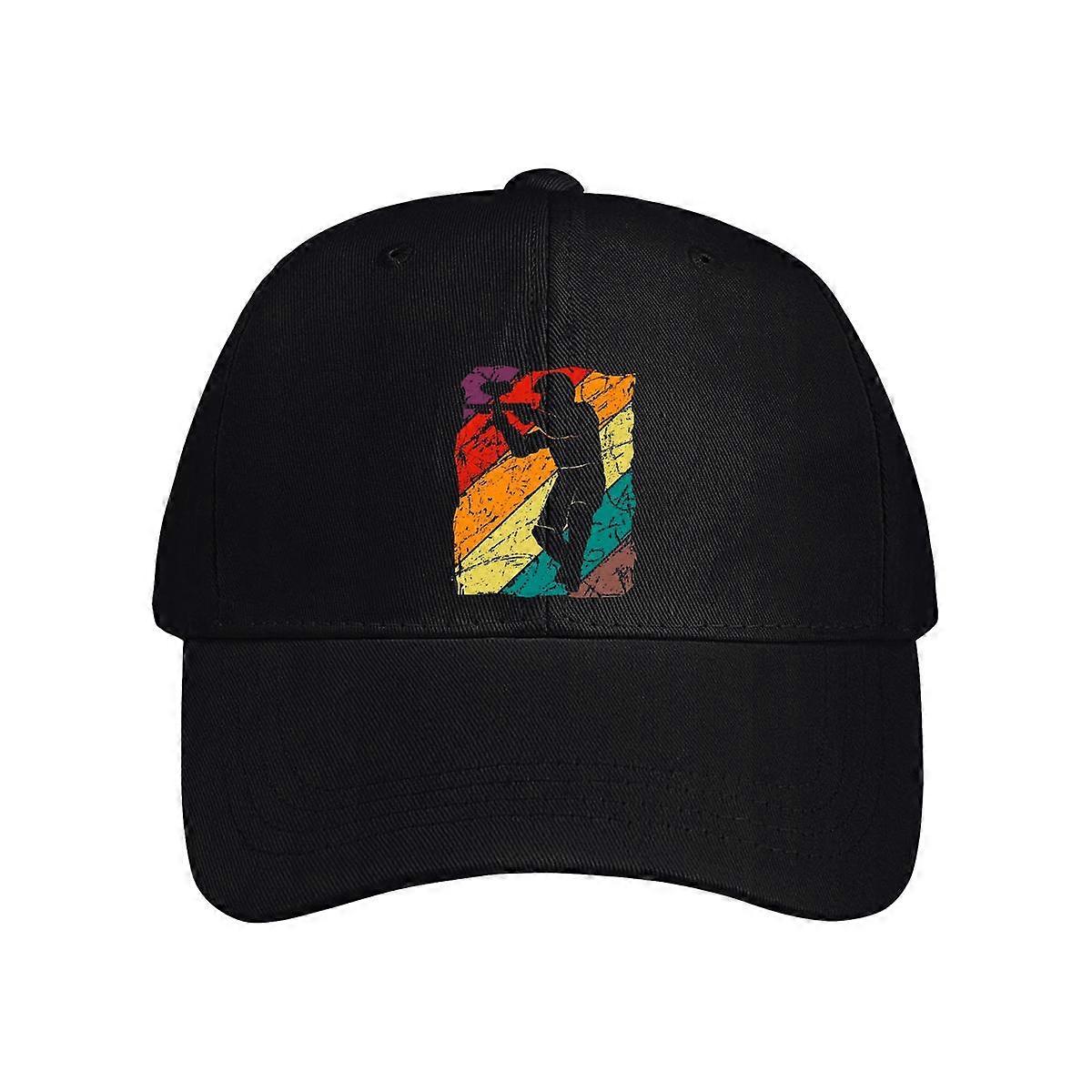 Retro Paintballer Silhouette Baseball Cap