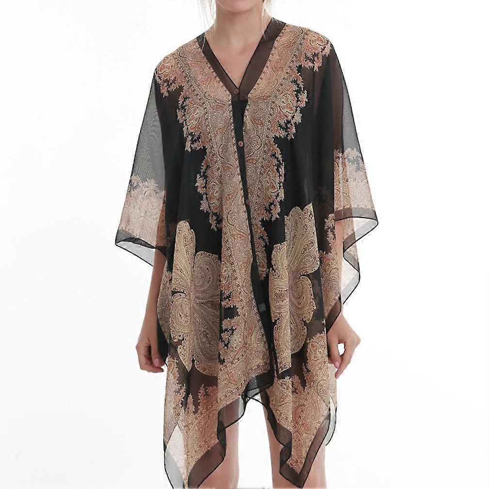 Pullover Chiffon Shawl Sun Protective Scarf for Beach