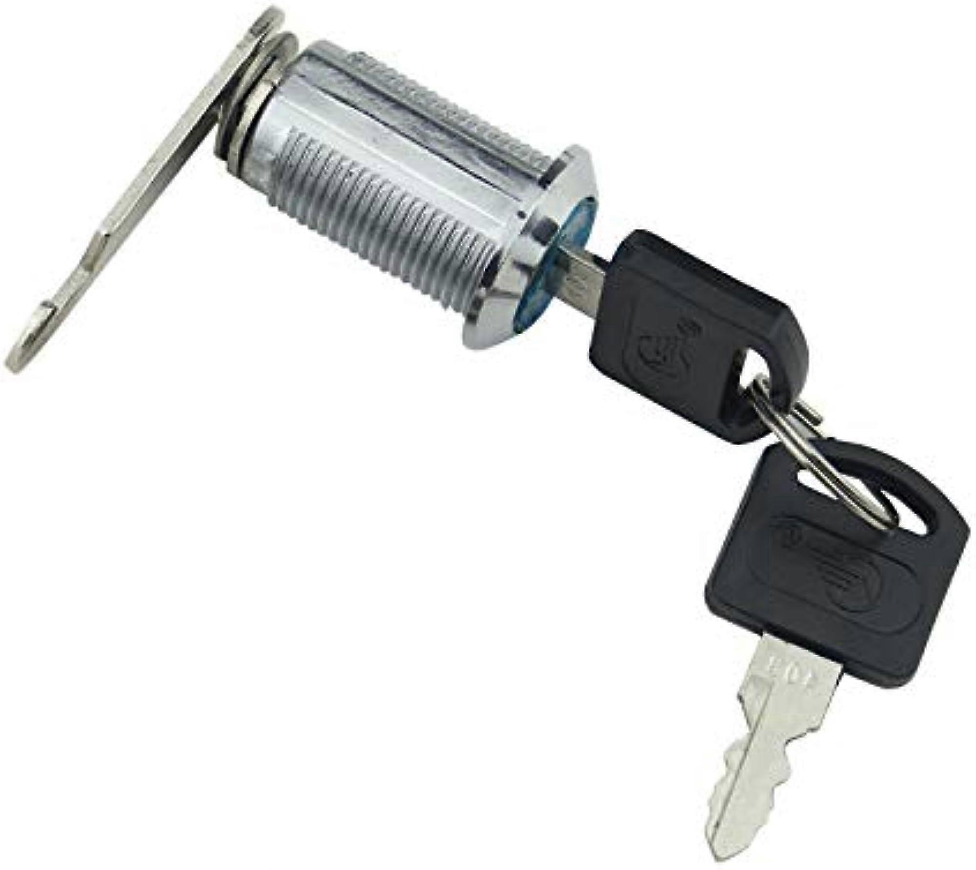 Cam Lock with Drawer Lock with 2 Keys for Mailbox, Drawer, Cupboard, Cabinet, Silver20mm