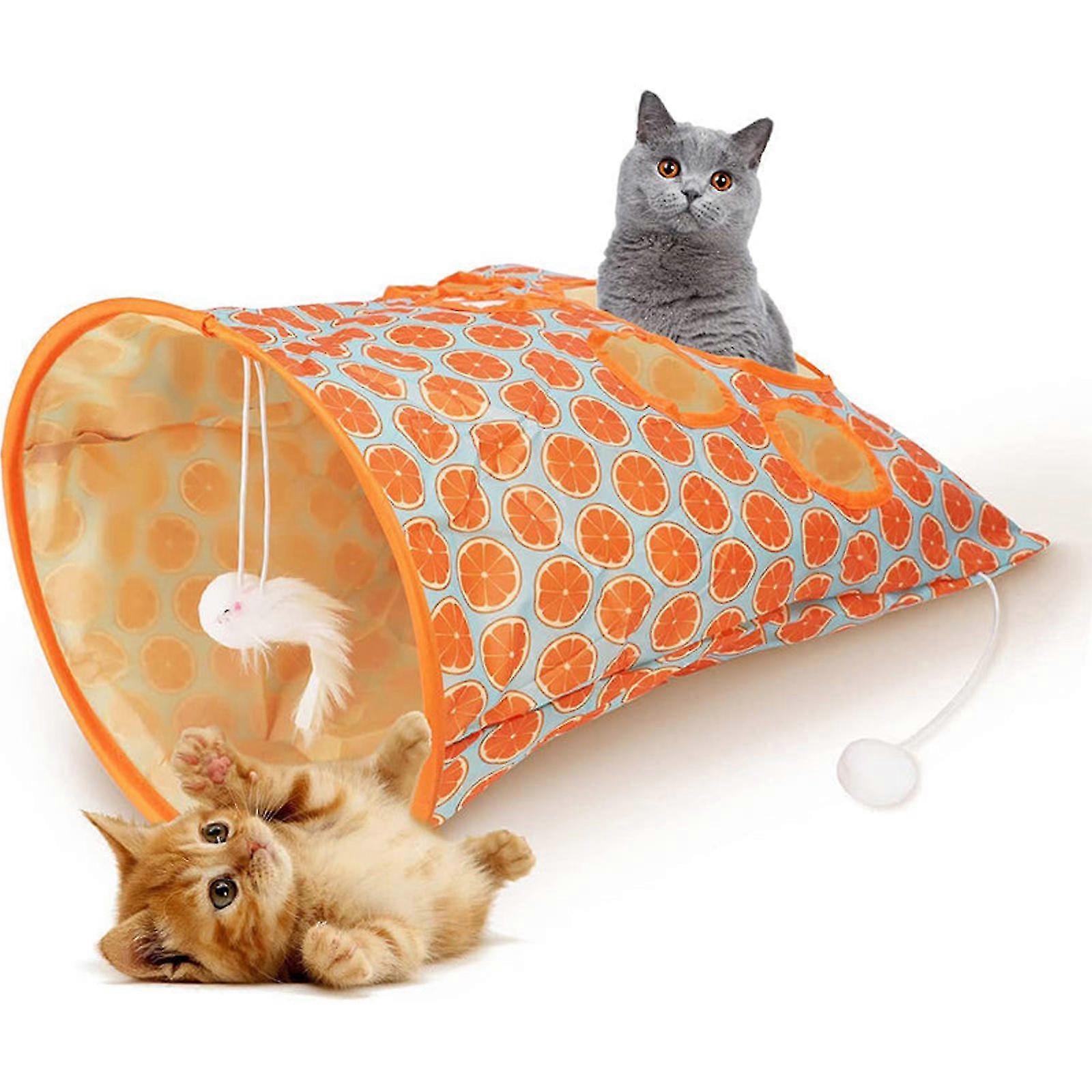 Pet Cat Tunnel Cat Tunnel Bag With Interactive Toys Cat Drill Bag,100% New