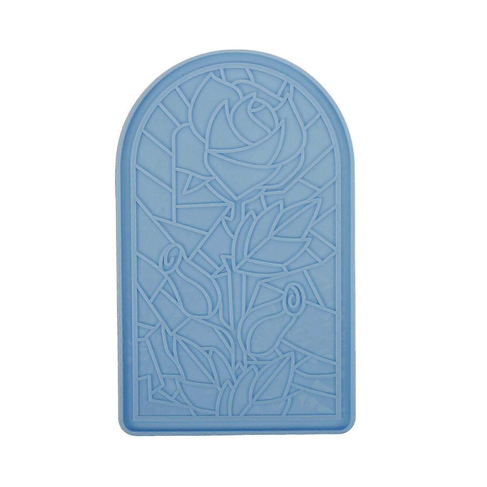 DIY Silicone Making Mold Epoxy Silicone Casting Mold Rose Pattern Wall Decor Mold